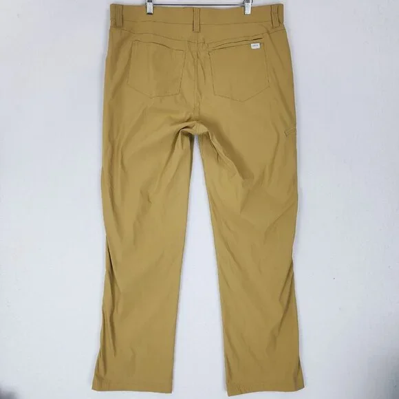 Orvis Pants Mens 38X32 Tan Straight Leg Cargo Water Resistant Stretch Outdoor - Picture 7 of 12